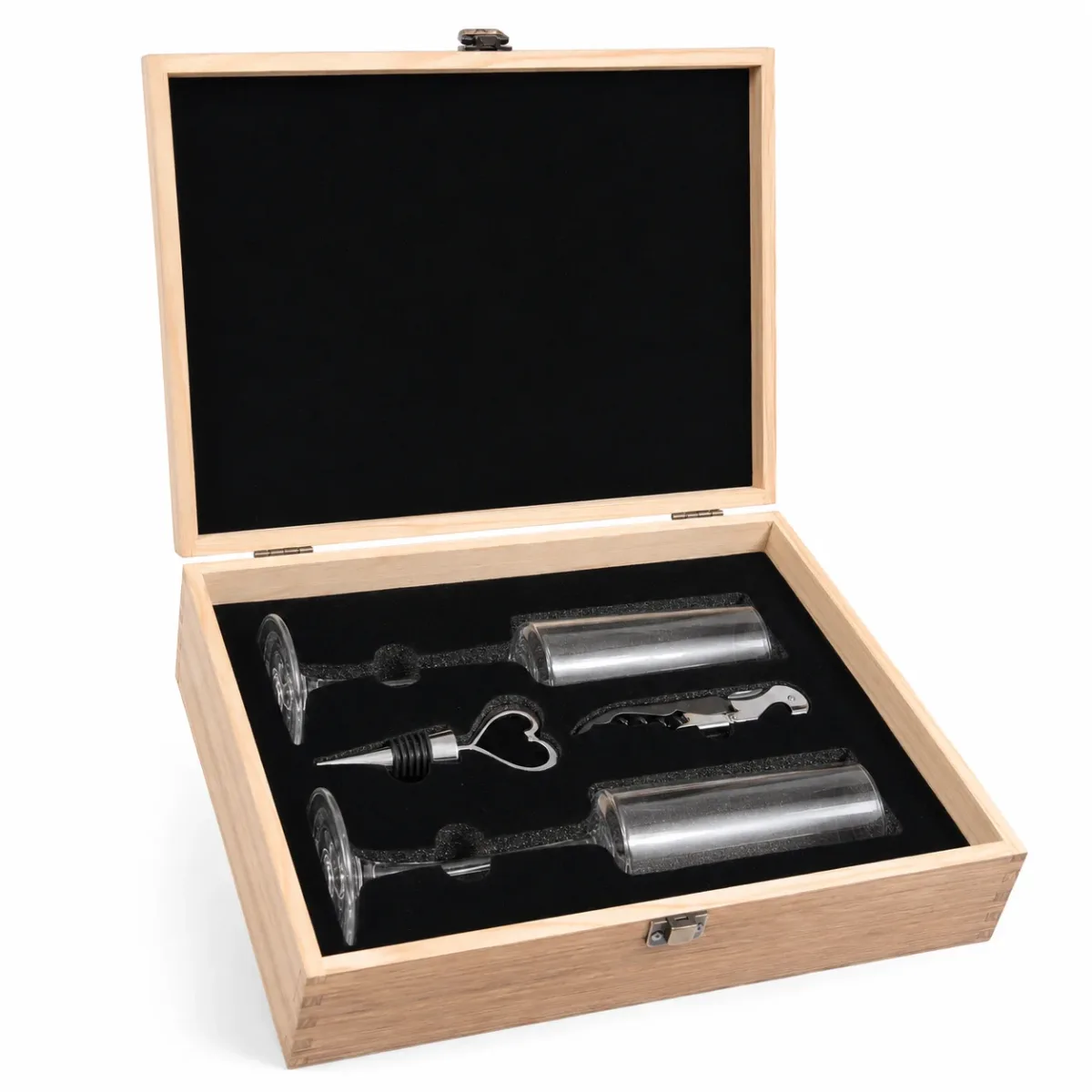 Champagner-Geschenkset in Holzbox