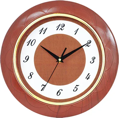 Wood-Effect Wall Clock 30 cm