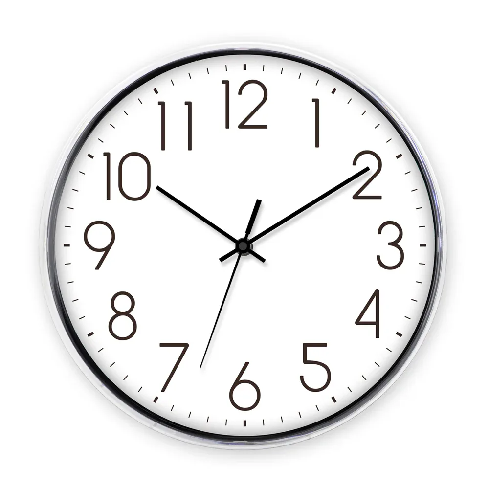 Reloj de pared de plástico para oficina