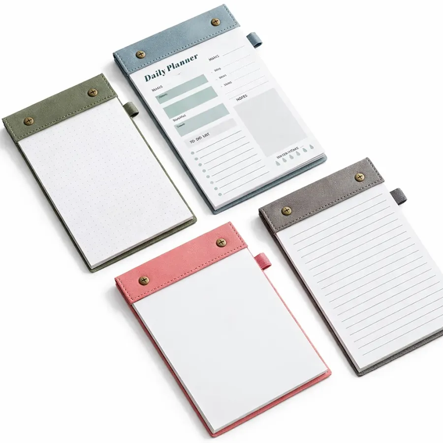 A5 Tear-Off Planner in Faux Leather Cover