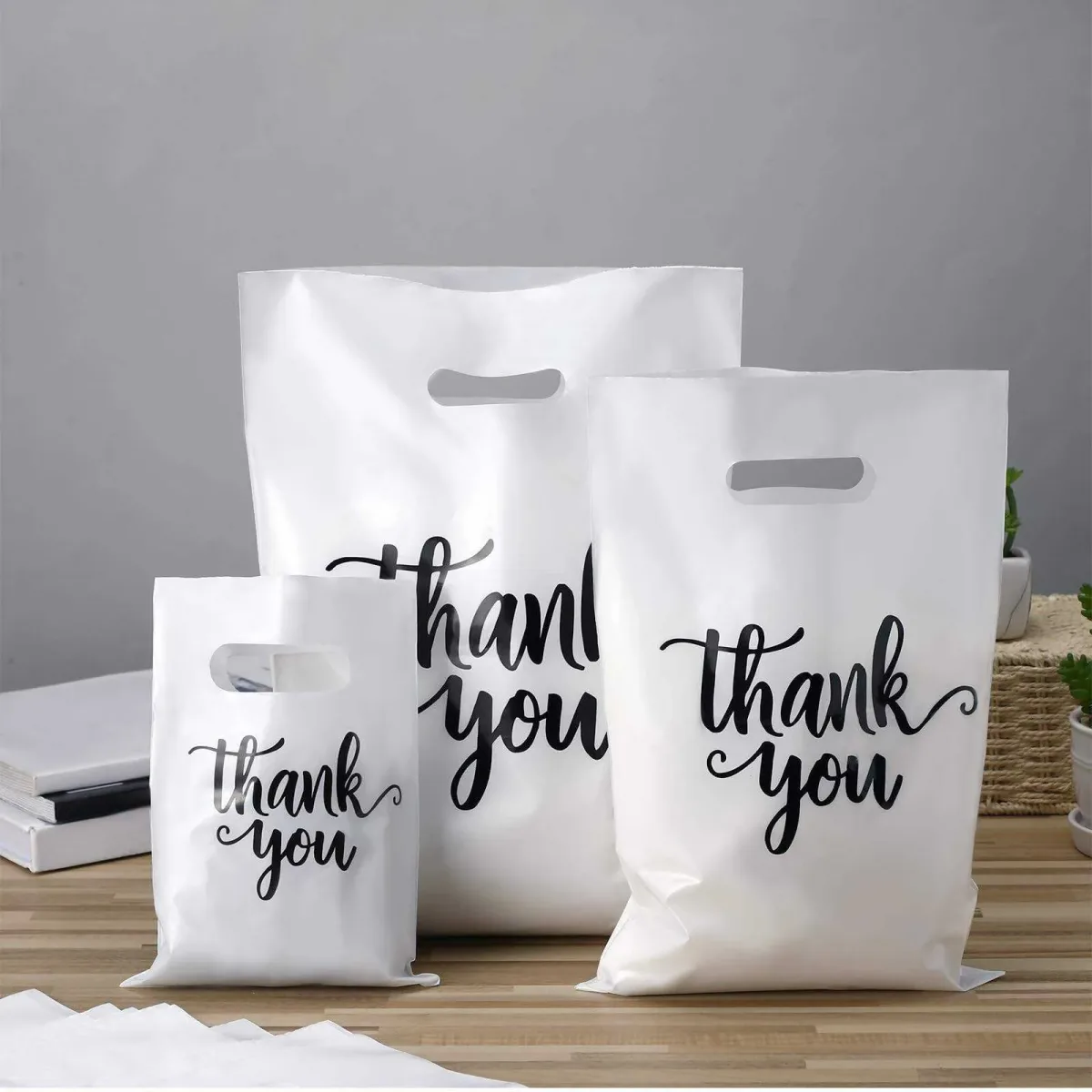 Bolsa de HDPE con asa troquelada