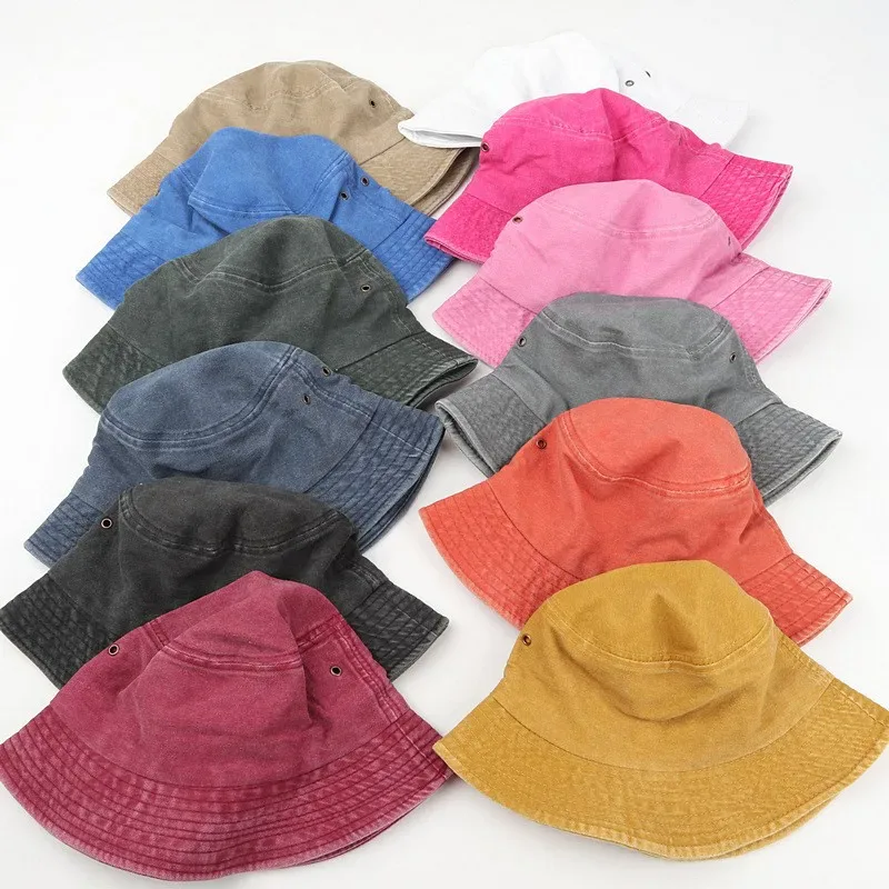 Washed Cotton Bucket Hat