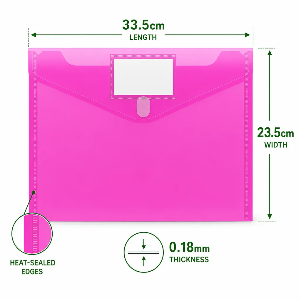 Pochette A4 à scratch avec porte-étiquette