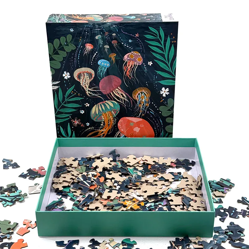 Puzle de 500 piezas en caja de regalo con tapa