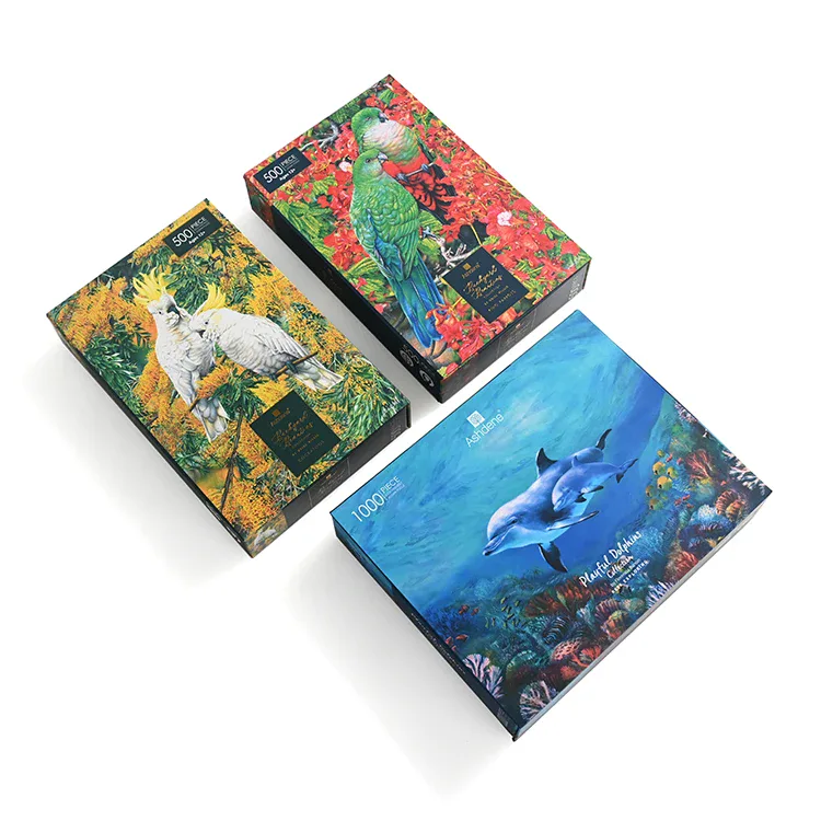 500 or 1,000-Piece Puzzle in Rigid Box