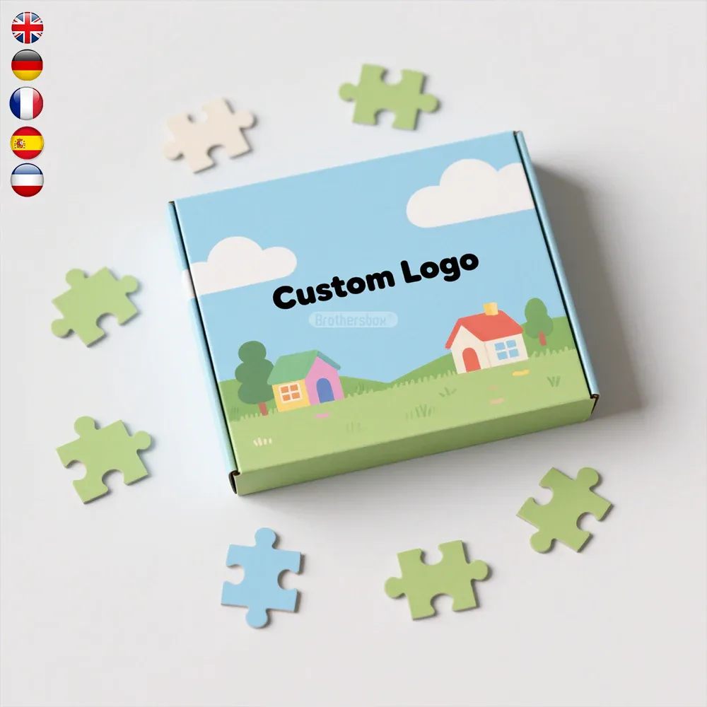 Puzzle in Square Printed Box