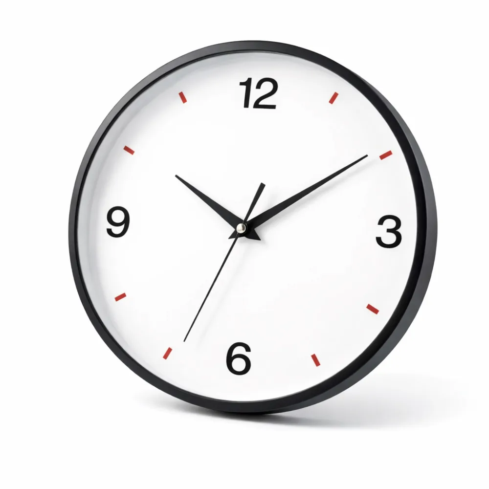 Horloge murale publicitaire en plastique