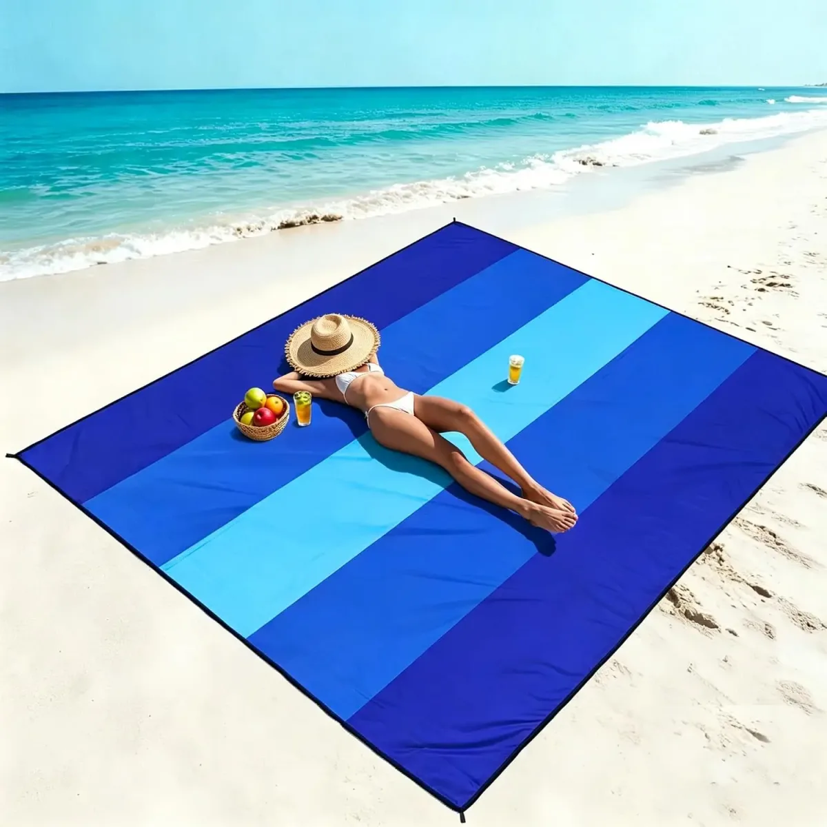 Nylon Beach Mat with Pegs