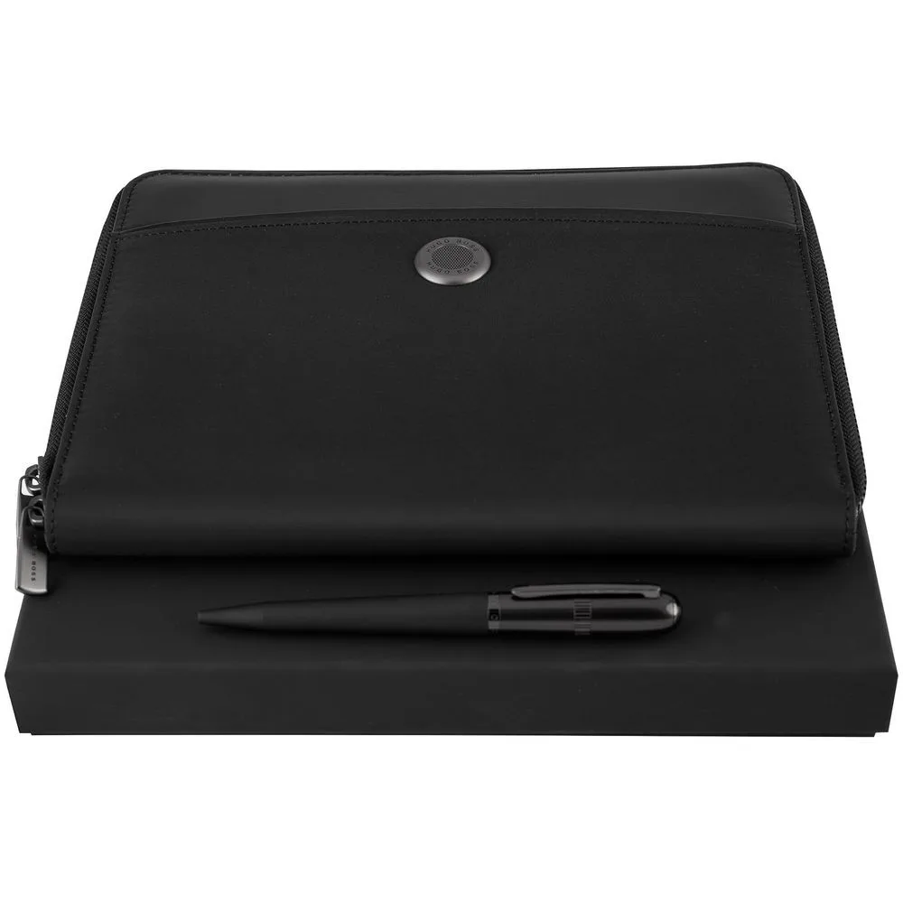 Gift Set “Contour”: Compact Zip Folder and Pen