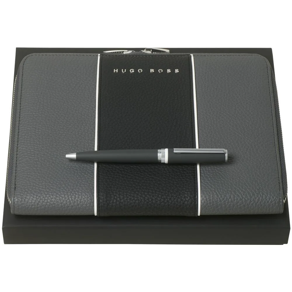 Gift Set “Gear”: Zip Folder with Notepad and Pen