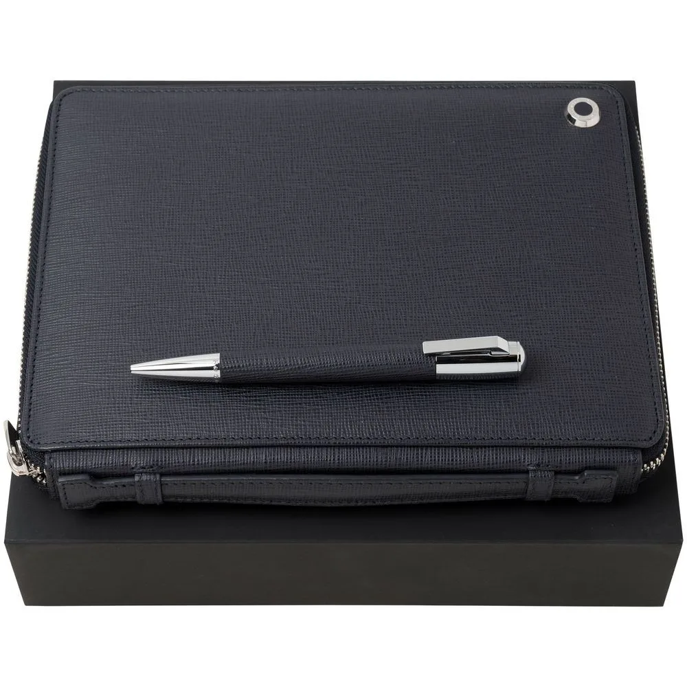 Coffret cadeau : organiseur zippé A4 et stylo