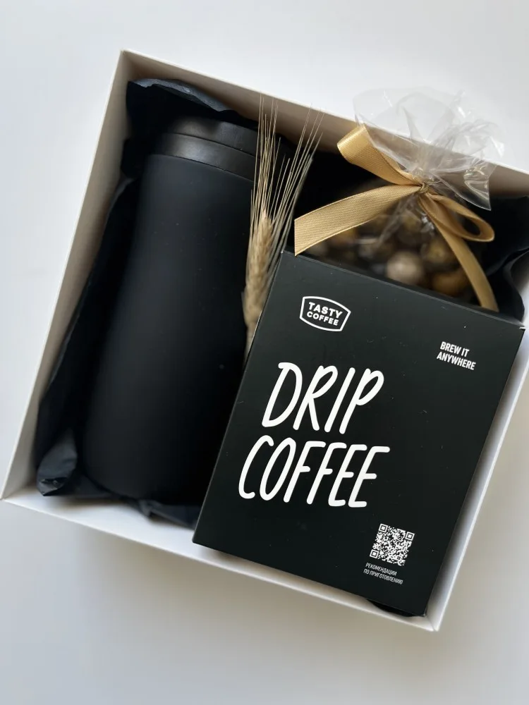 Set de regalo “Coffee Journey”: taza de viaje y café de filtro