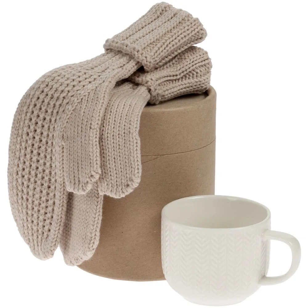 Set regalo “All Tied Up” con guanti e tazza