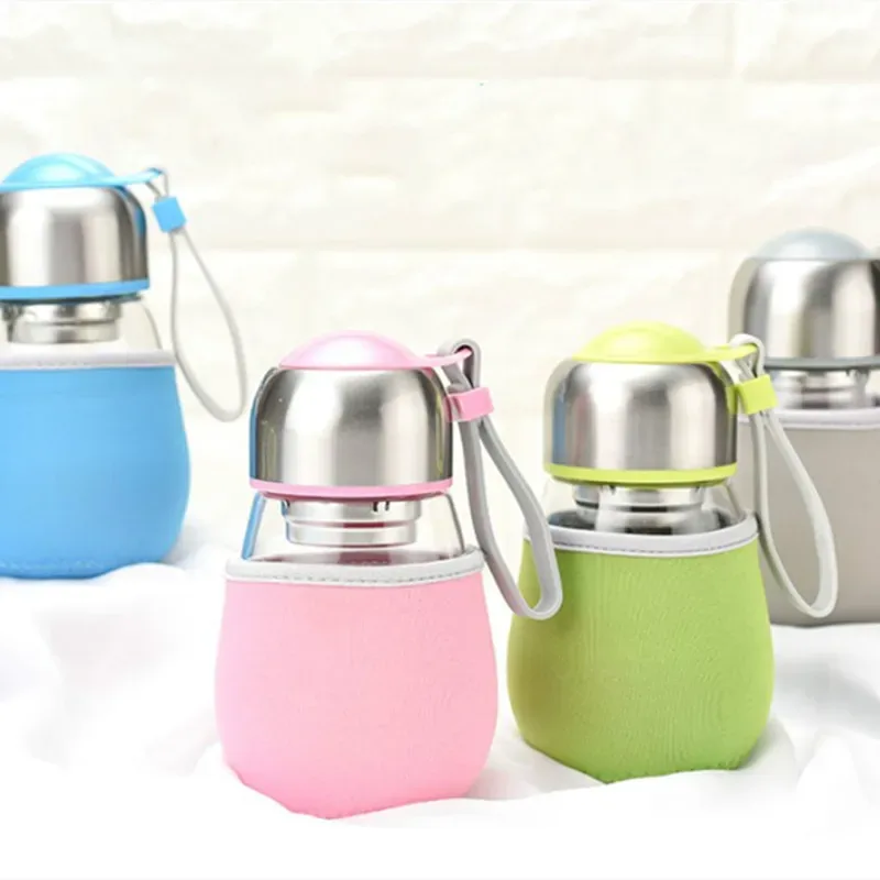 Glass Bottle with Neoprene Sleeve 400 ml