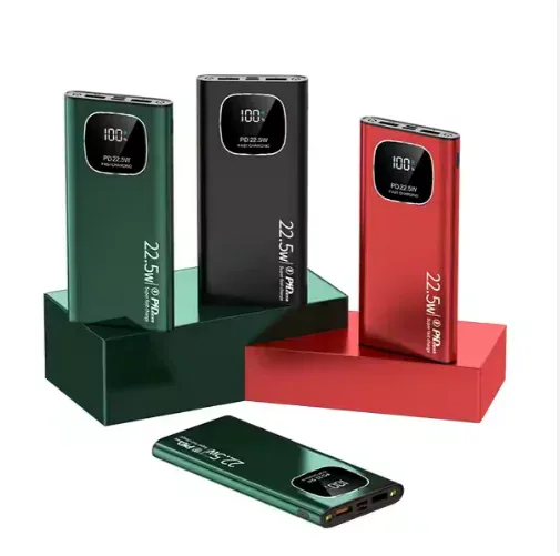 Power bank 22,5 W con torcia e display