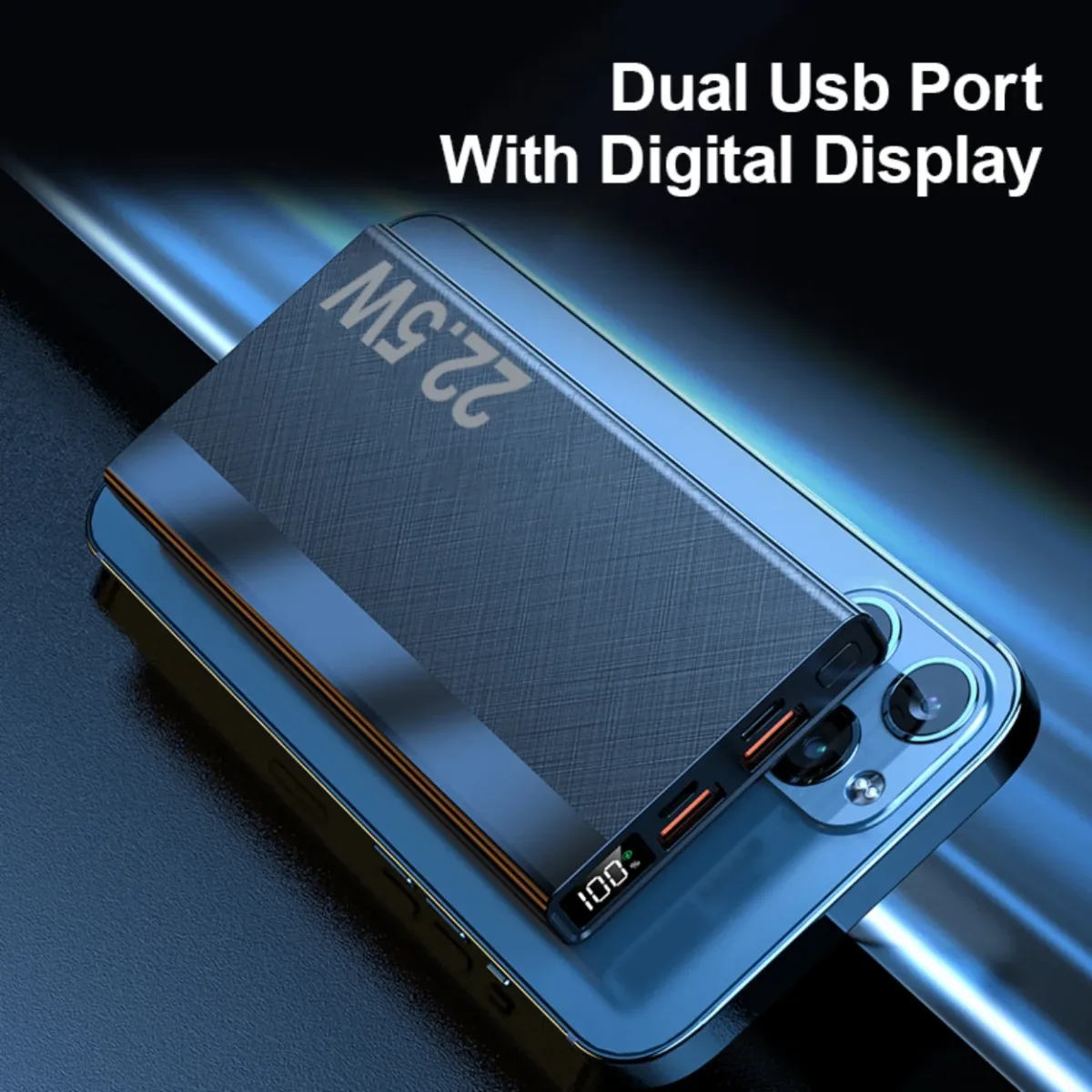 Powerbank de 22,5 W con indicador digital