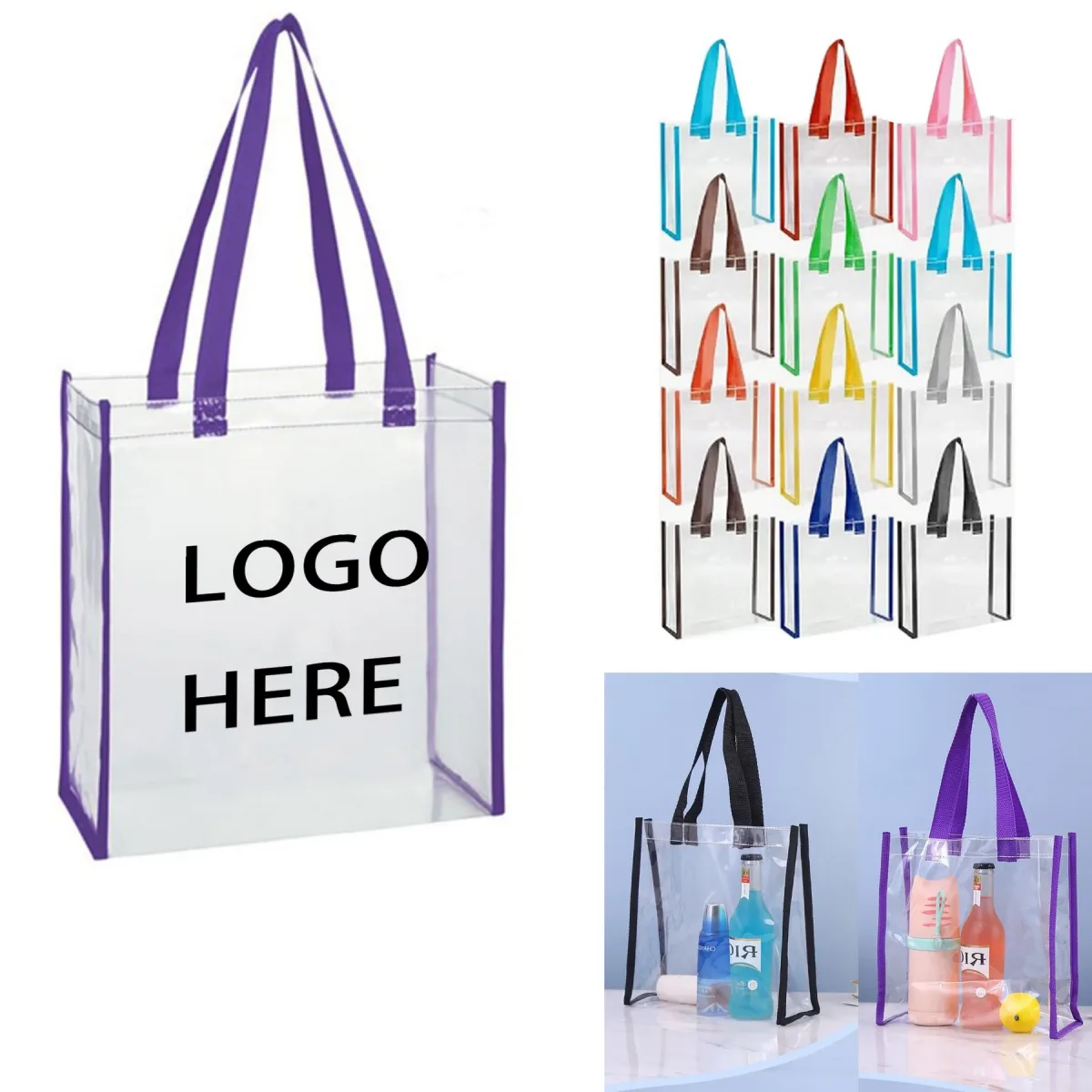 Bolsa de PVC transparente
