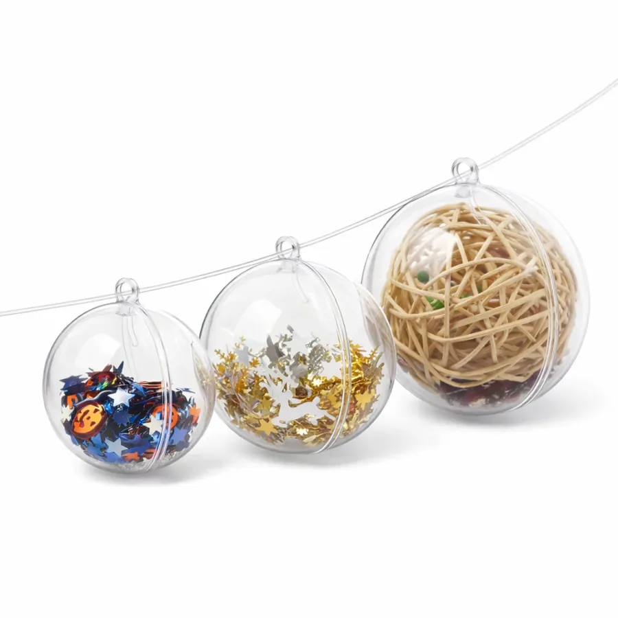 Clear Fillable Plastic Bauble