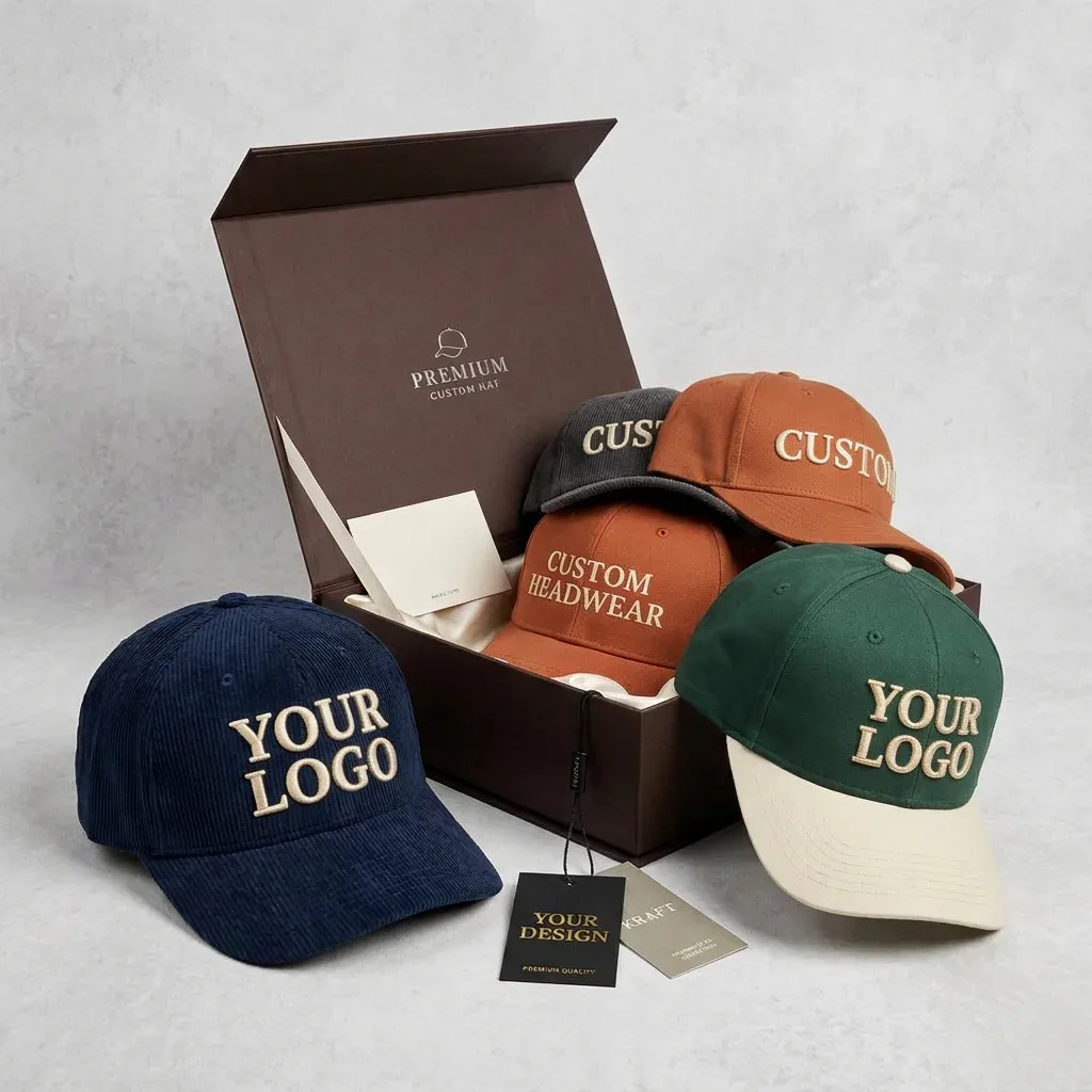 Gorra de 5 paneles de copa alta