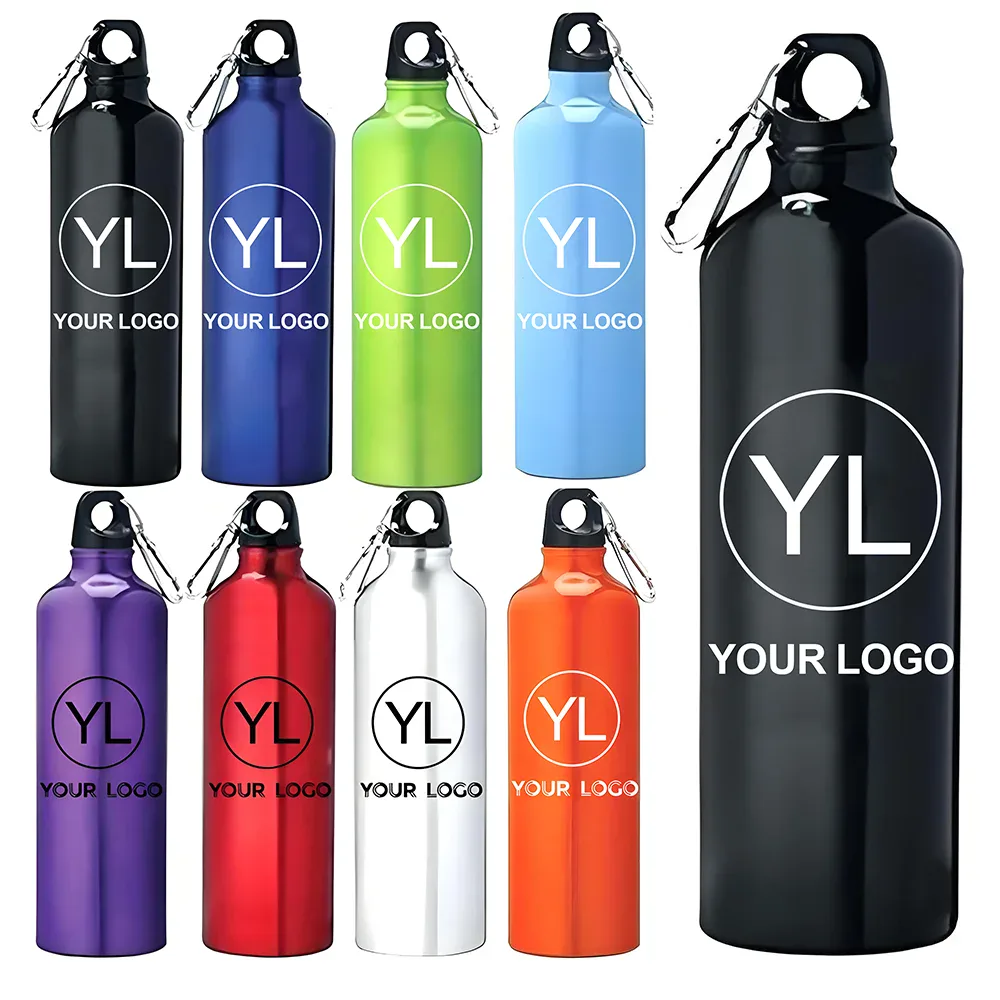 Aluminium Water Bottle with Carabiner