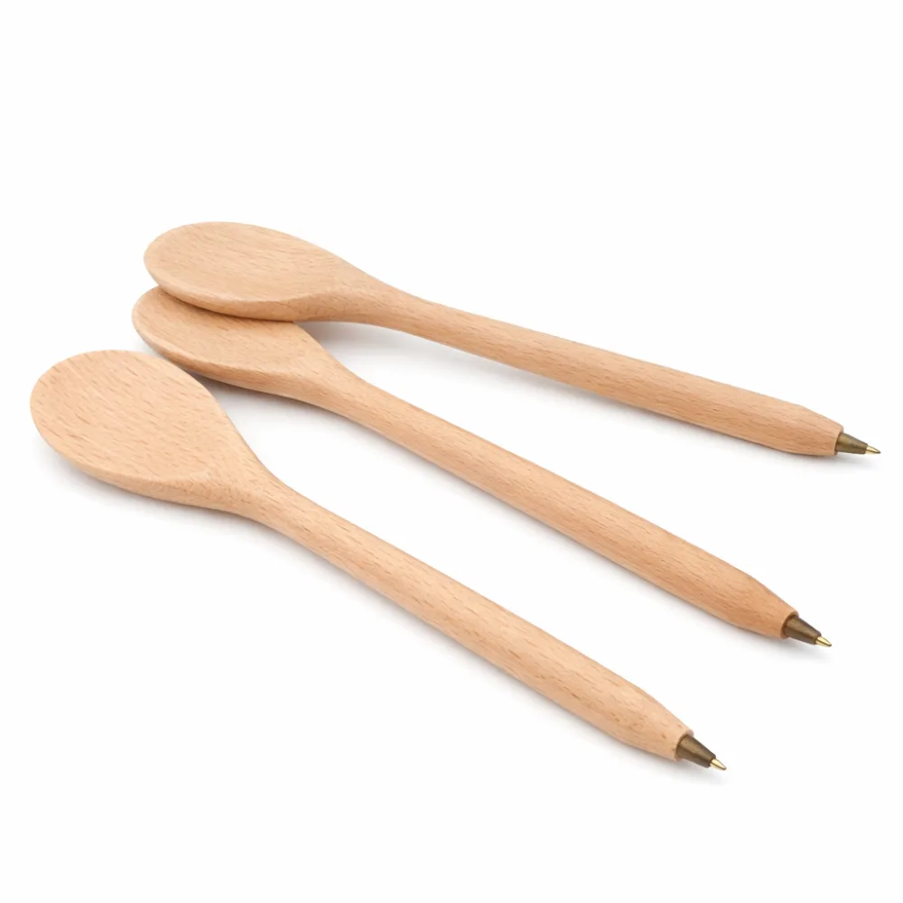 Holzlöffel-Kugelschreiber