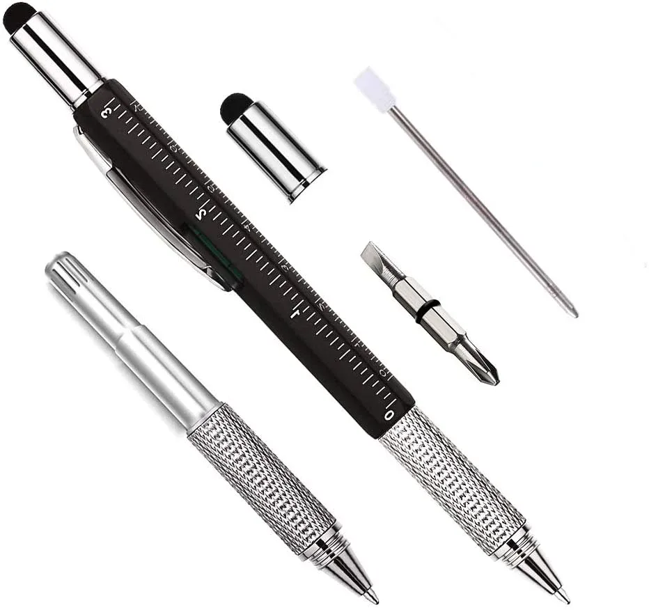 6-in-1 Multi-Tool Pen with Spirit Level