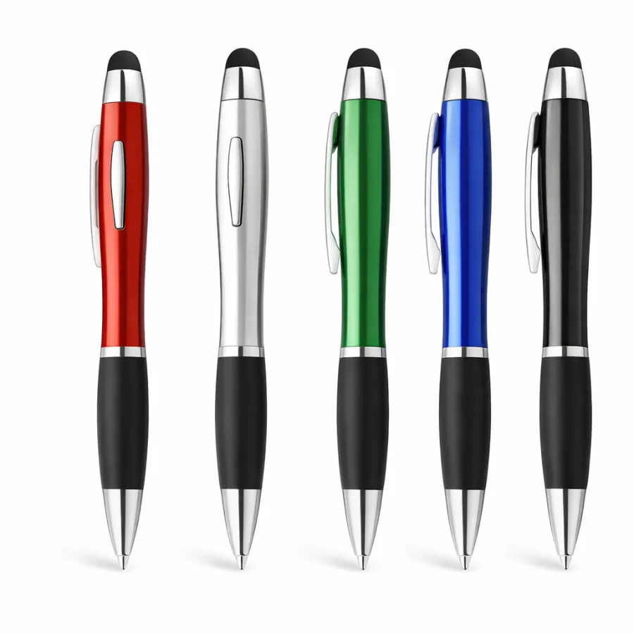 Light-Up Logo Pen with Rubber Grip