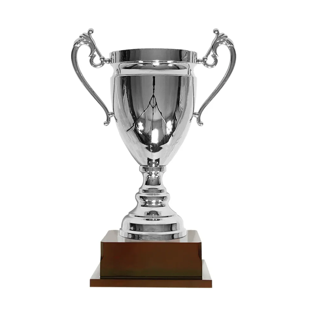 Silver Trophy Cup on Pedestal