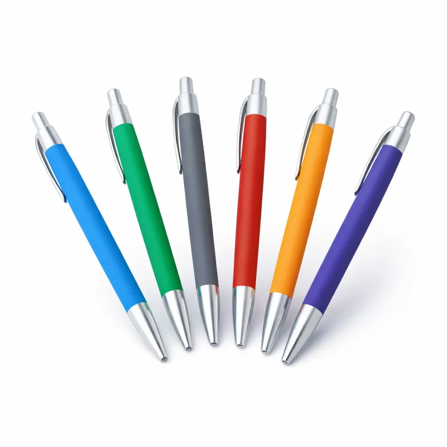 Rubberised Click Ballpoint Pen