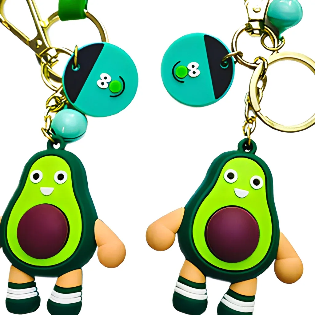 Porte-clés figurine 3D en PVC souple