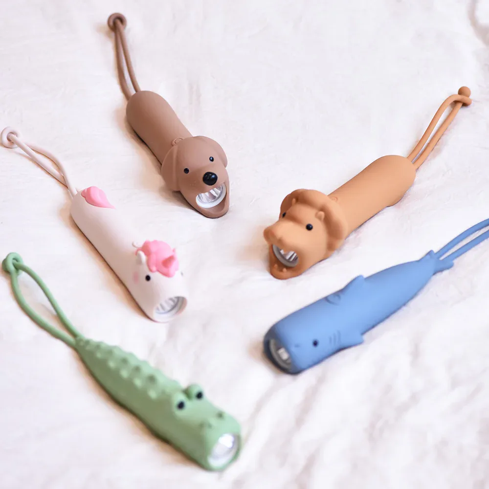 Silicone Animal Torch on Lanyard