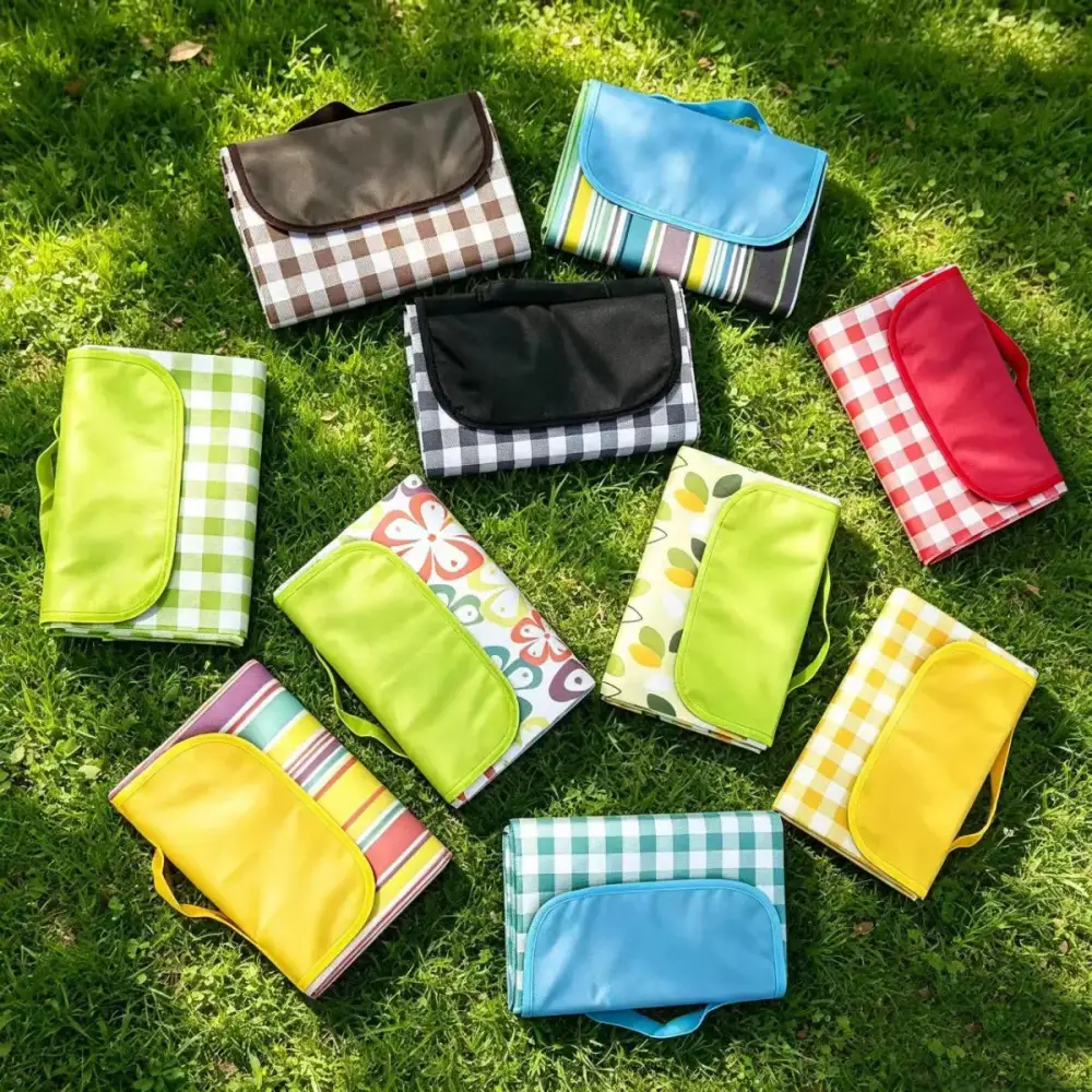 Foldable Picnic Mat, 10 Flap Colours
