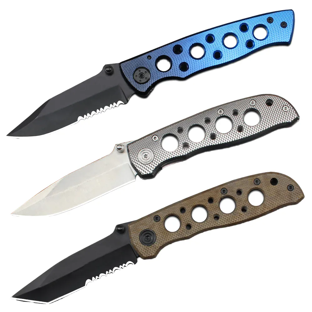 Folding Knife with Perforated Aluminium Handle