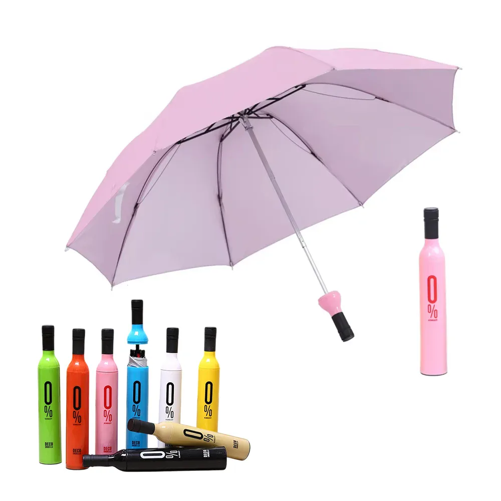 Folding Umbrella in Bottle Case