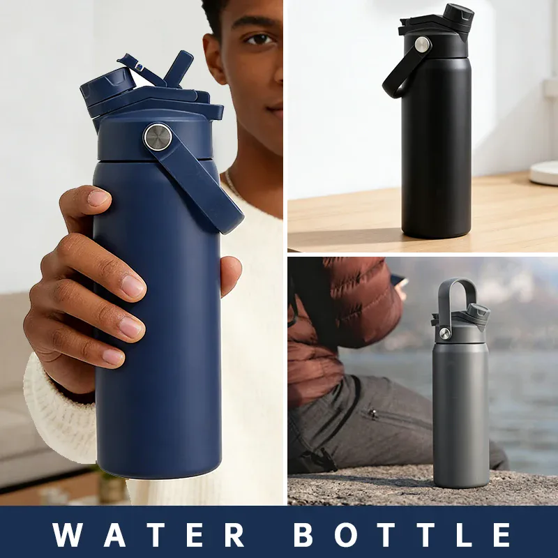 Stainless Steel Insulated Bottle 700 ml with Two Lids