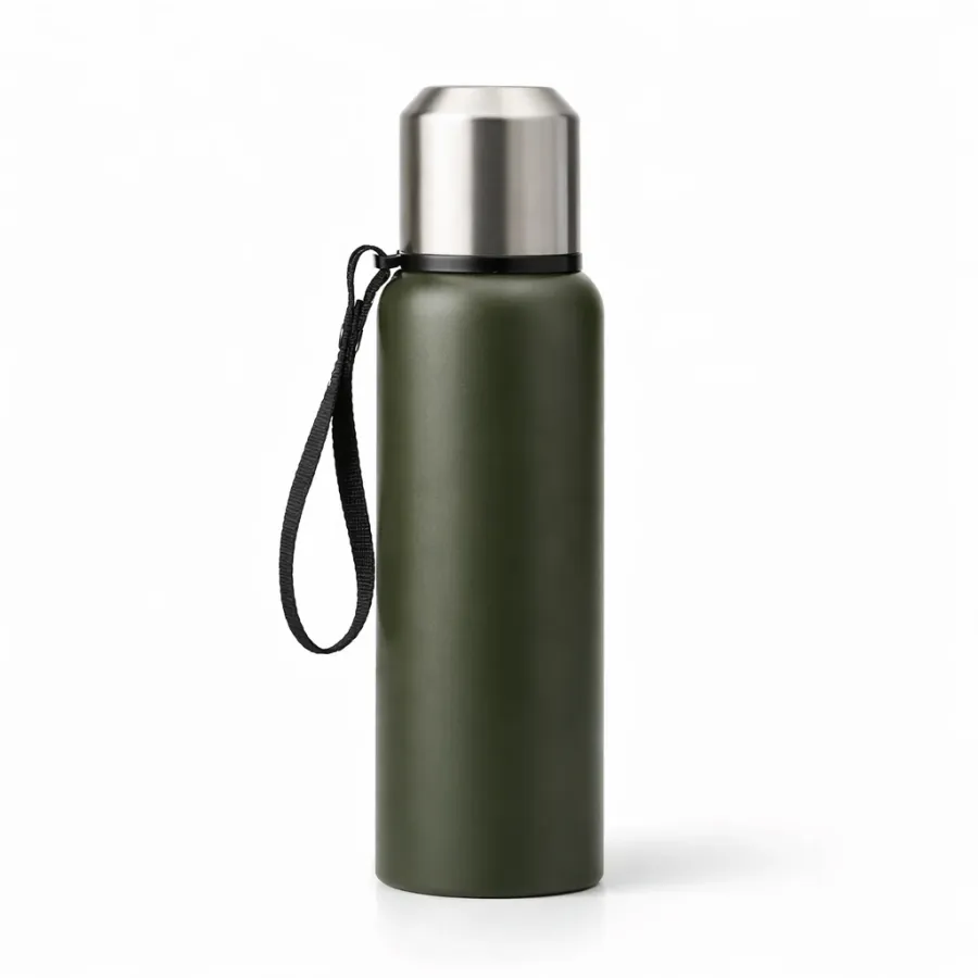 Termo clásico de acero con tapa-vaso 500 ml