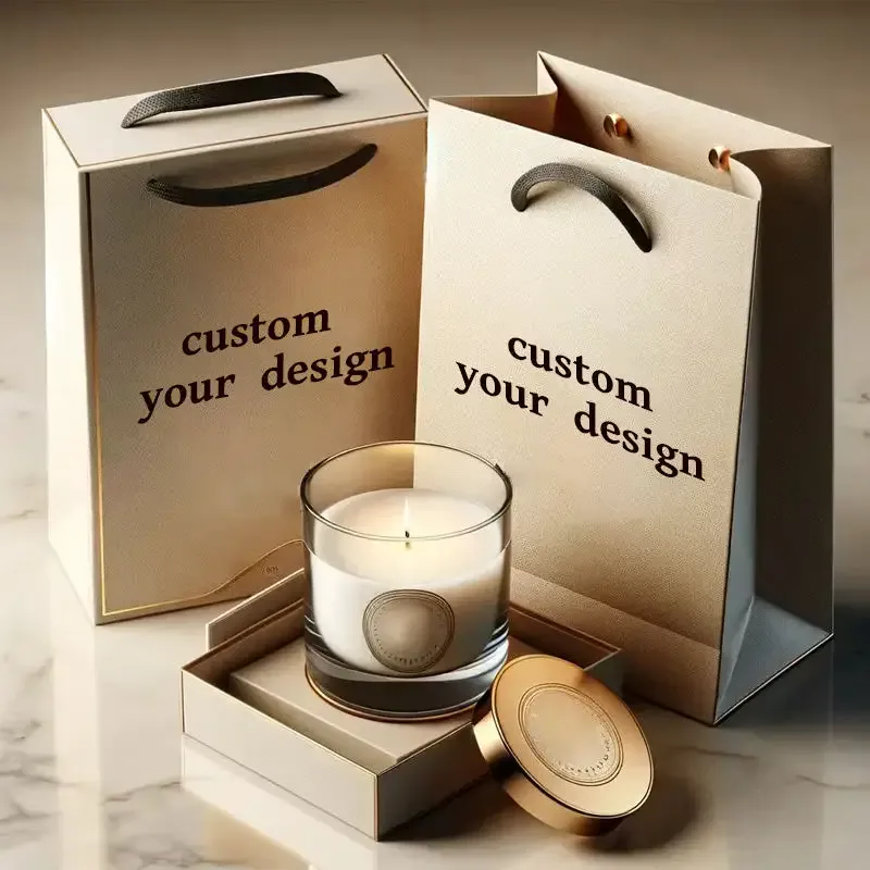 Candle with Gold Lid in Gift Box