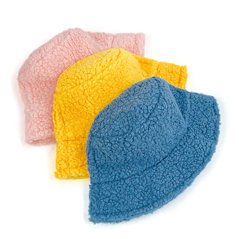 Gorro bucket de pelo sintético