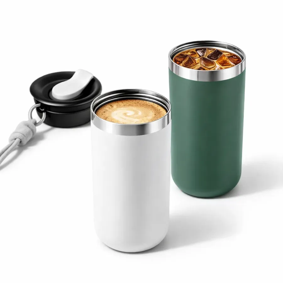 Taza térmica con tapa de lazo de cuerda 350/500 ml