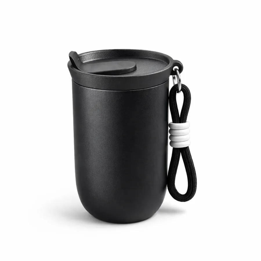 Taza térmica con lazo de cuerda 380 ml