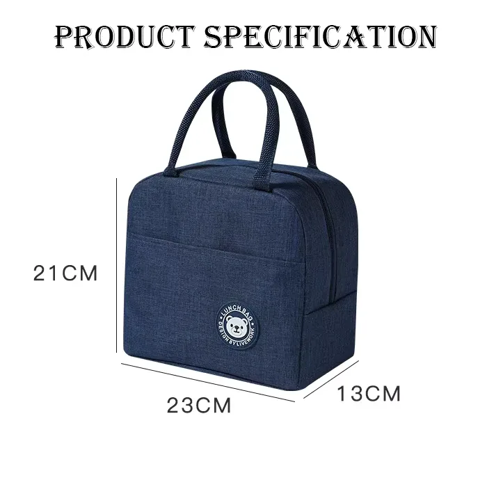 Borsa termica pranzo Oxford con manici