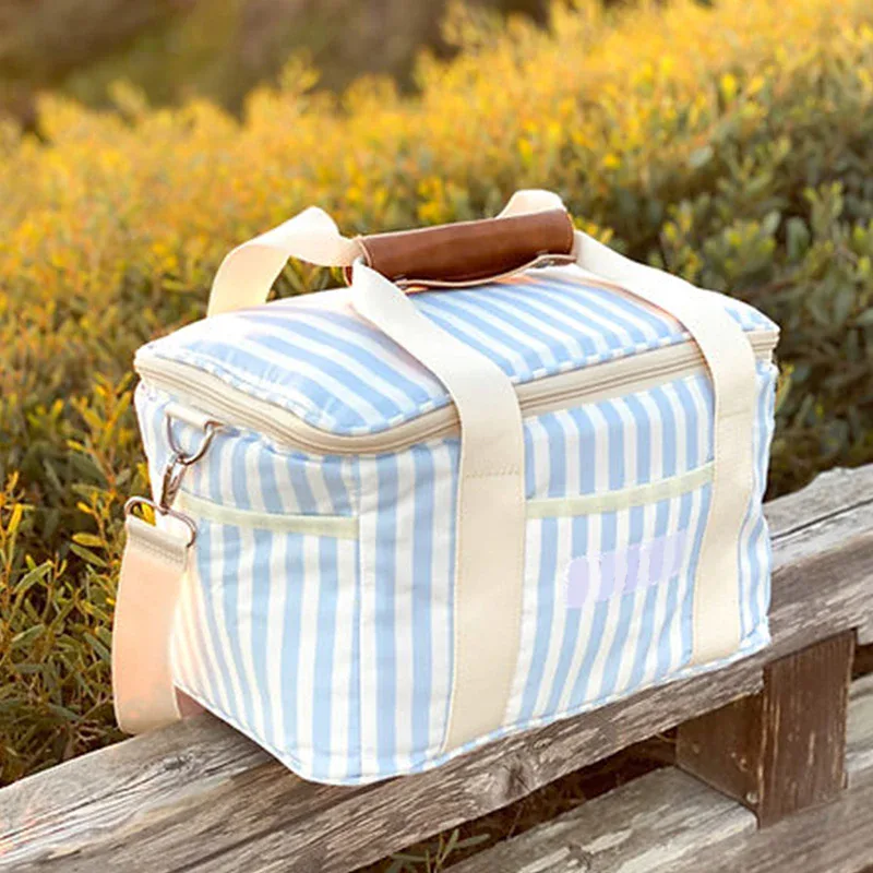 Borsa termica picnic a righe 15 l