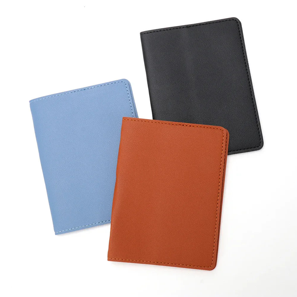 Slim Faux Leather Passport Cover