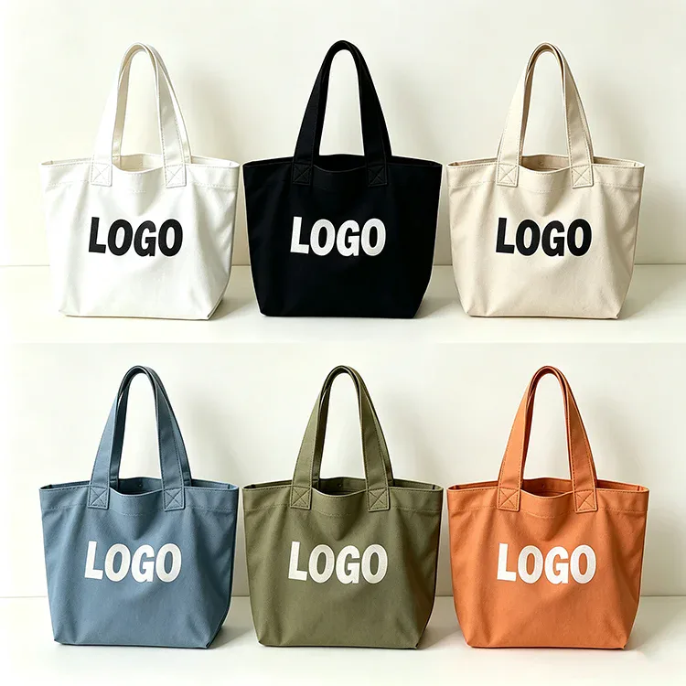 Coloured Canvas Tote with Inner Pocket