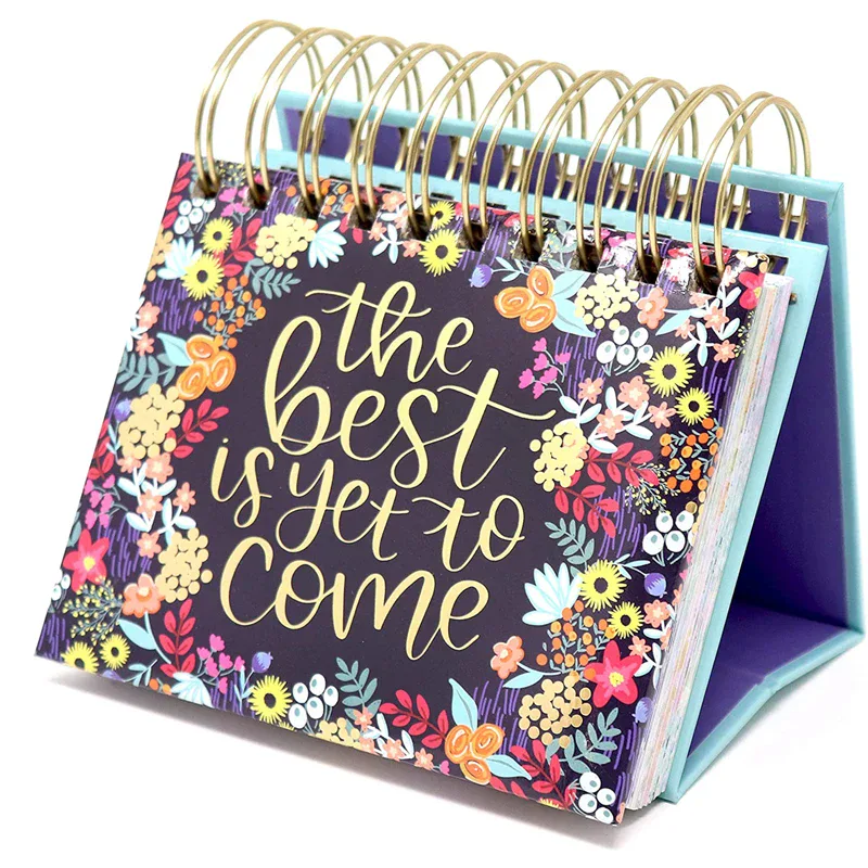 Perpetual Ring-Bound Desk Calendar