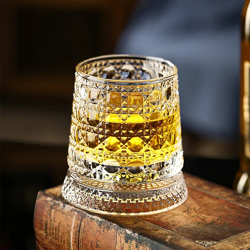 Rotating Whisky Glass on Stand