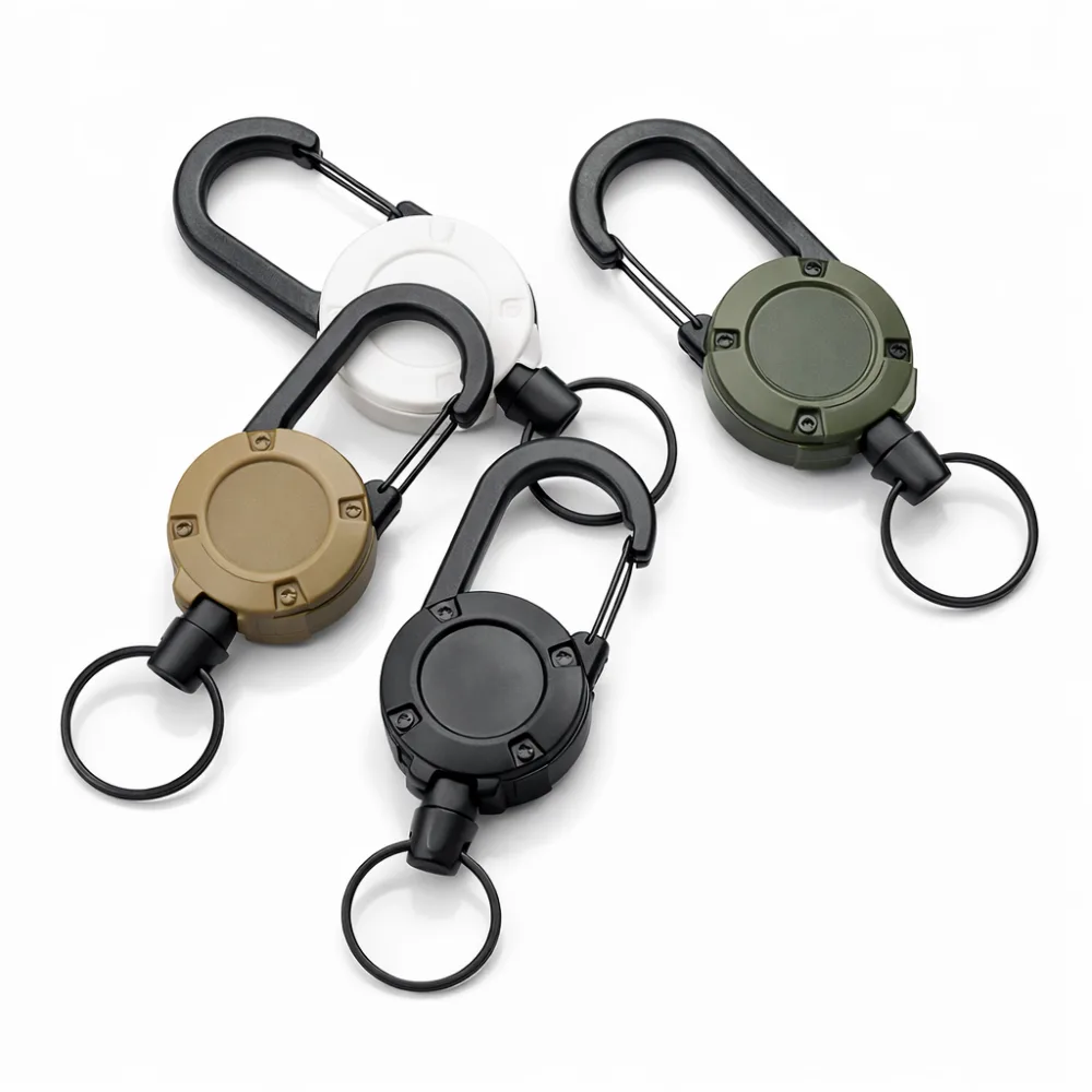 Retractable Key Reel with Carabiner