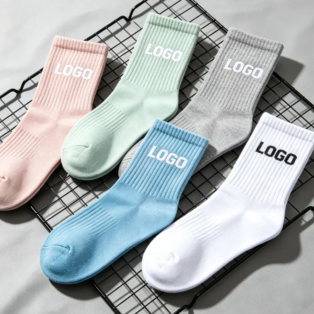 Ribbed Crew Sports Socks