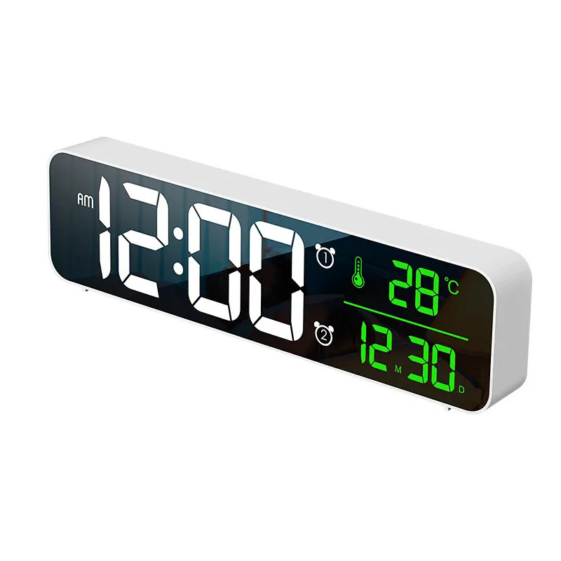 Mirror LED Alarm Clock